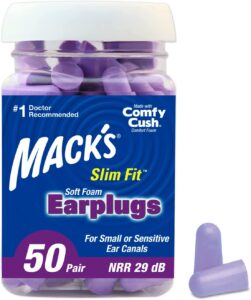Mack's slim fit foam earplugs
